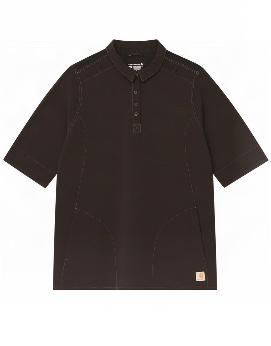 Carhartt Herren Modern Fit Kurzarm-Pulloverhemd XL Schwarz Polyester