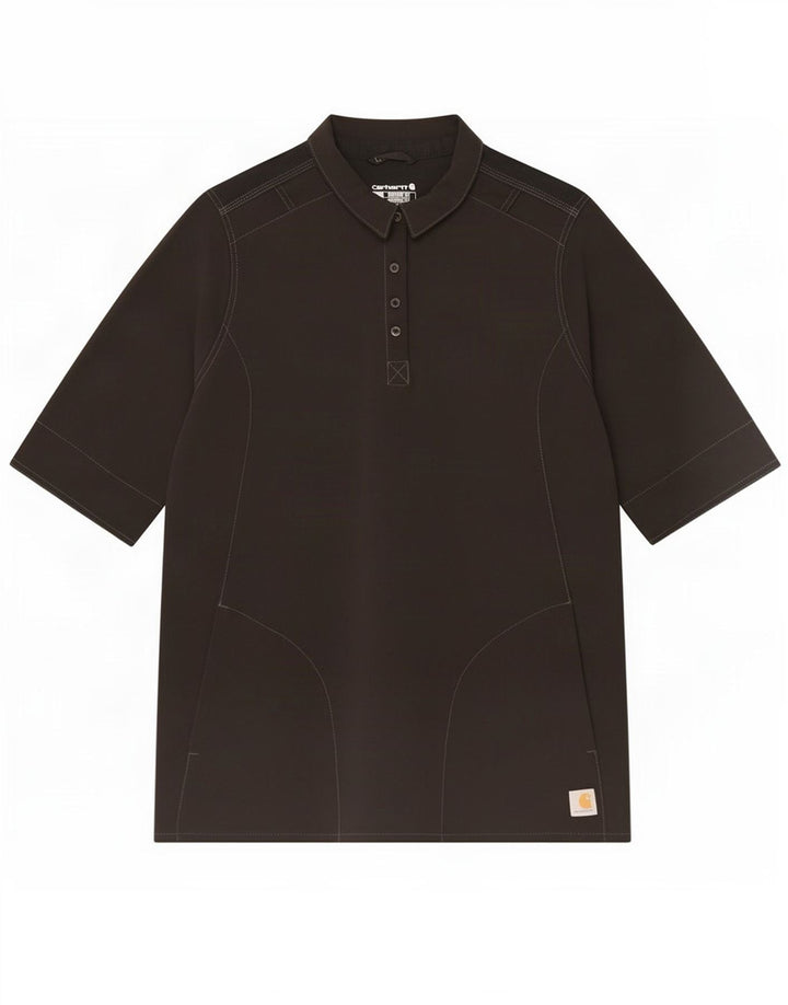 Carhartt Herren Modern Fit Kurzarm-Pulloverhemd XL Schwarz Polyester
