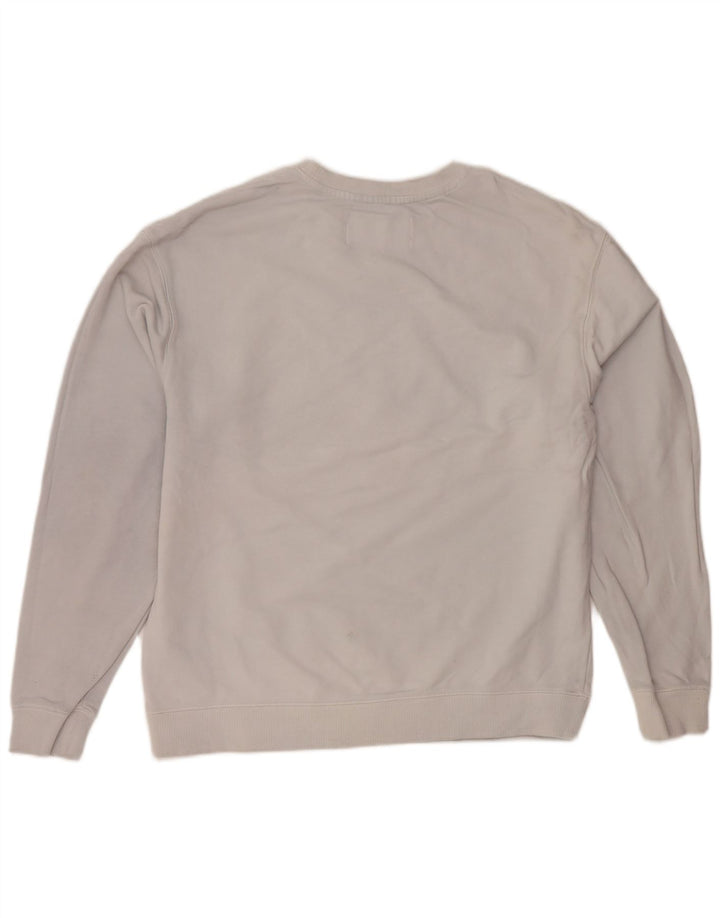 CALVIN KLEIN JEANS Herren-Sweatshirt mit Grafik, Größe S, graue Baumwolle