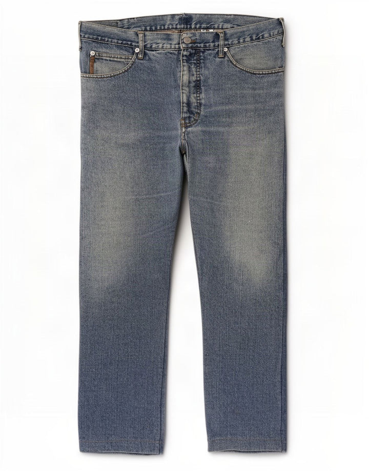 Armani Herren Comfort Fit Straight Jeans W40 L28 Blau