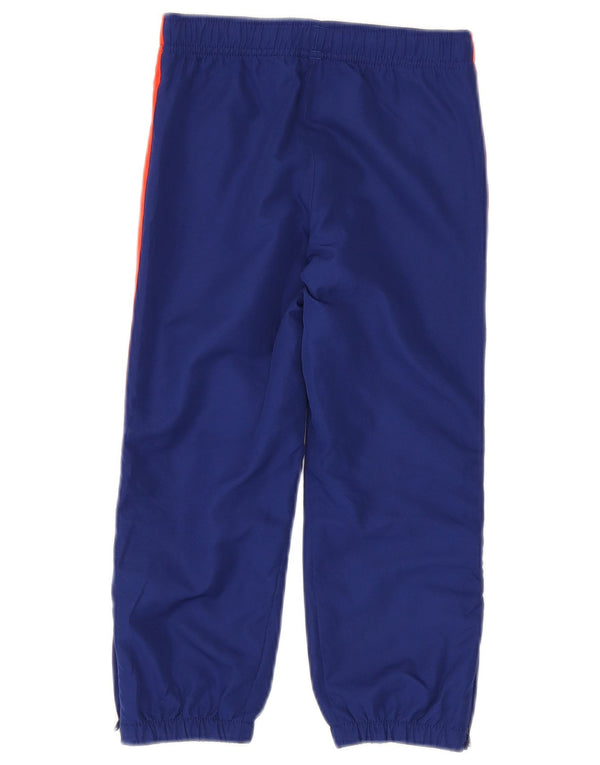 Lacoste Jungen-Trainingshose mit grafischem Muster, 5–6 Jahre, blaues Farbblockdesign
