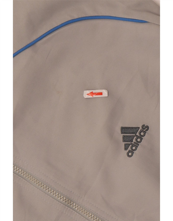 Adidas Herren Trainingsanzug Top Jacke UK 42/44 Large Grau Polyester