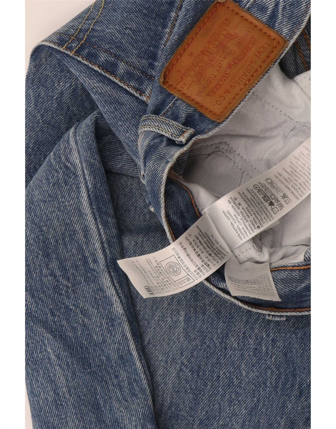 Levi's Herren Straight Jeans W26 L30 Blaue Baumwolle