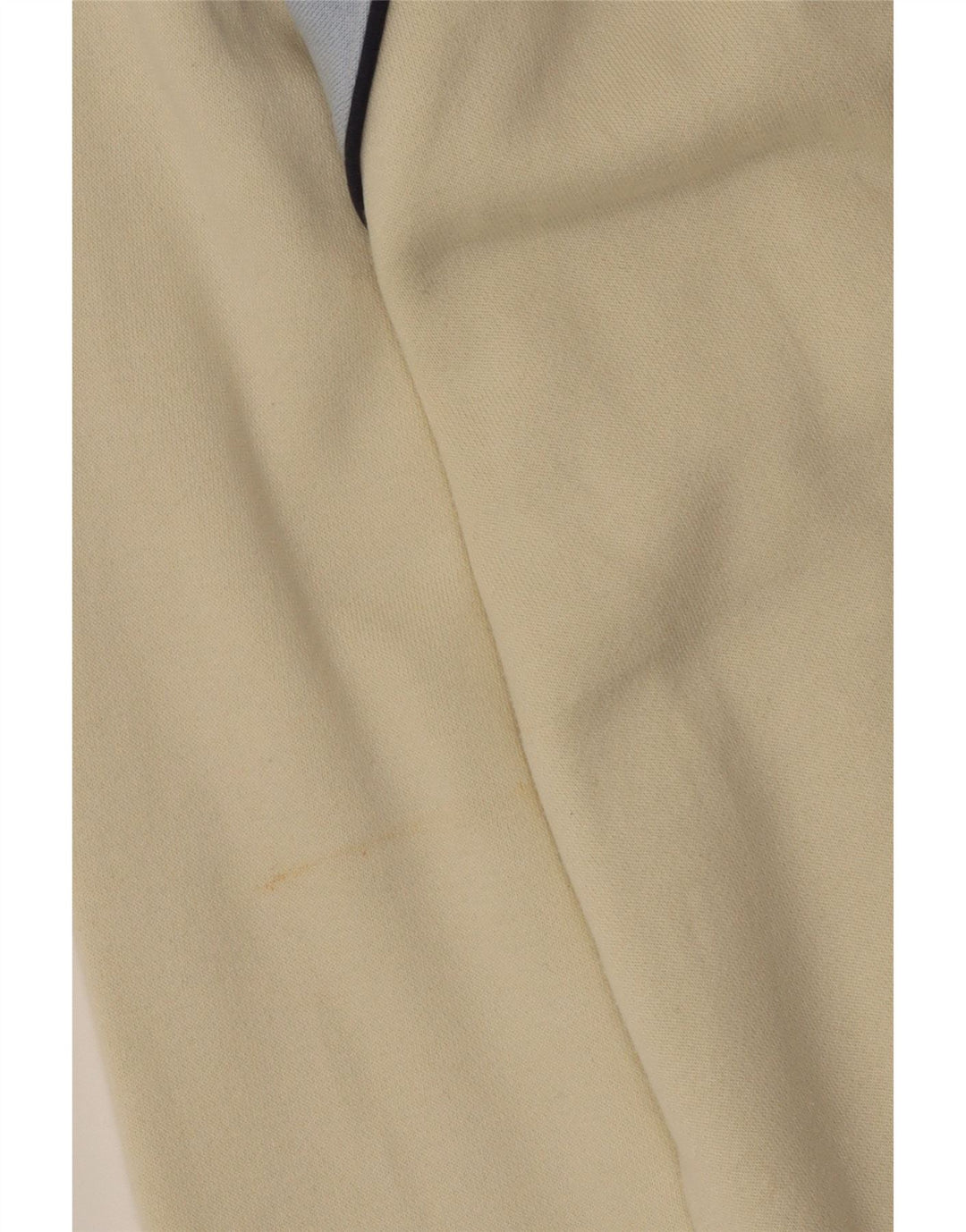 FILA Herren-Sweatshirt mit Reißverschluss am Hals, groß, cremefarbene Blockfarben-Baumwolle