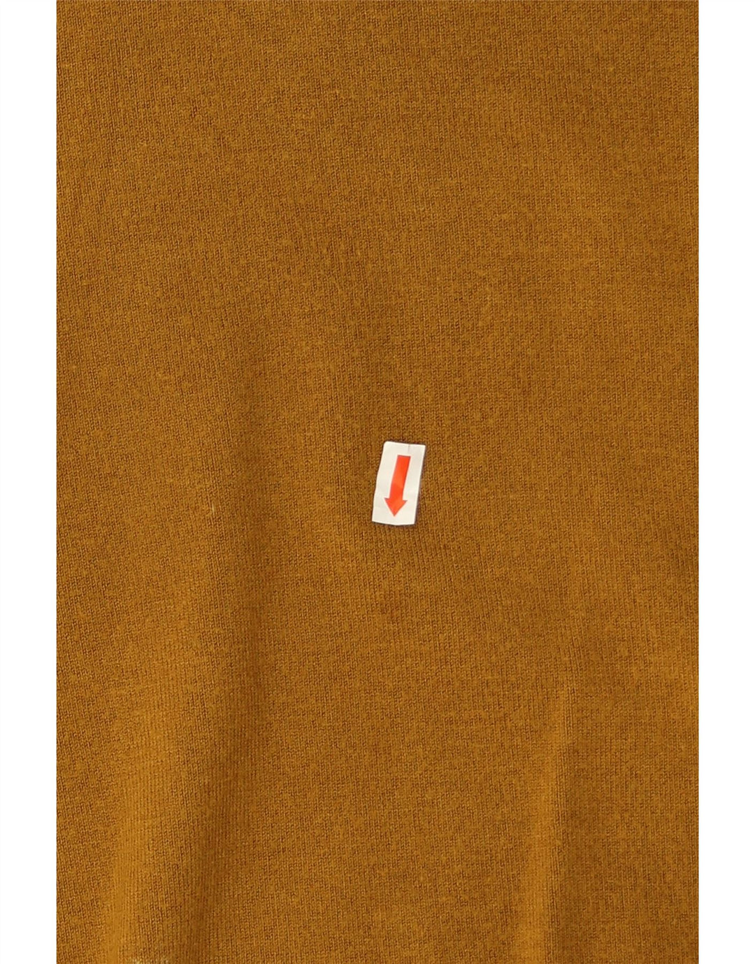Zara Herren-Pullover mit Rundhalsausschnitt, mittelgelbe Viskose