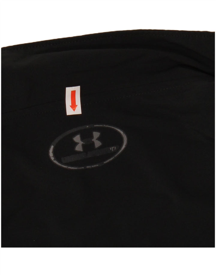 Under Armour Herren-Trainingsanzug-Top-Jacke, großes schwarzes Farbblock-Polyester