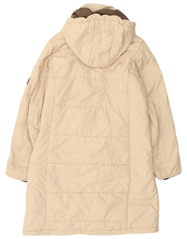 Jack Wolfskin Damen Kapuzen-Wattierungsmantel UK 12/14 Medium Off White