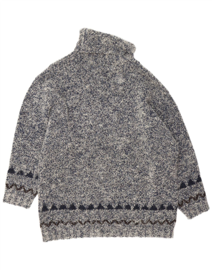 GIESSWEIN Damen Rollkragenpullover Pullover EU 40 Mittelgrau Fair Isle