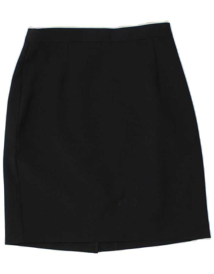BENETTON Womens Pencil Skirt IT 42 Medium W28 Navy Blue Polyester Vintage Benetton and Second-Hand Benetton from Messina Hembry 