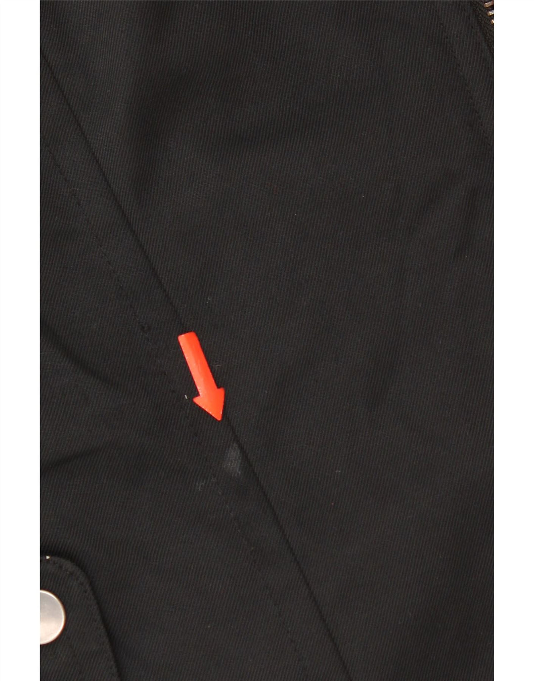 Zara Damen Militärjacke UK 12 Mittelschwarzes Nylon