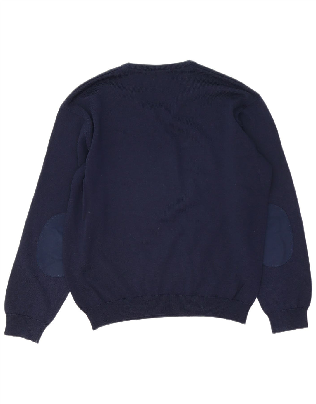 Lacoste Herren-Pullover mit V-Ausschnitt, Größe 4, mittlere marineblaue Schurwolle