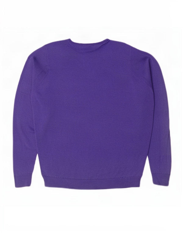 Marks & Spencer Damen-Pullover mit U-Boot-Ausschnitt, Gr. 14, Lila
