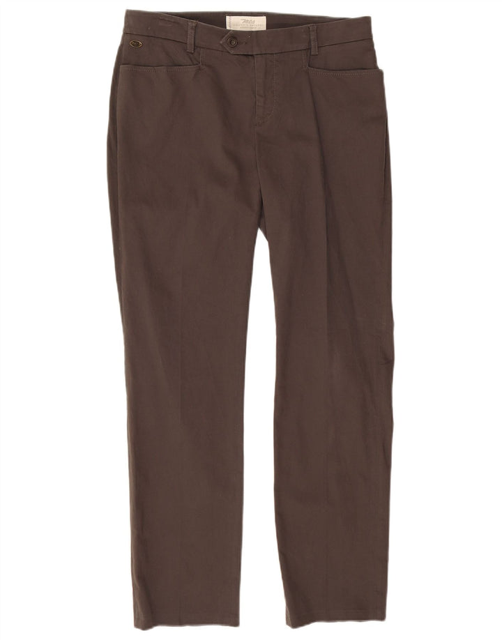 Marlboro Classics Damen Freizeithose UK 12 Medium W30 L28 Grau Baumwolle