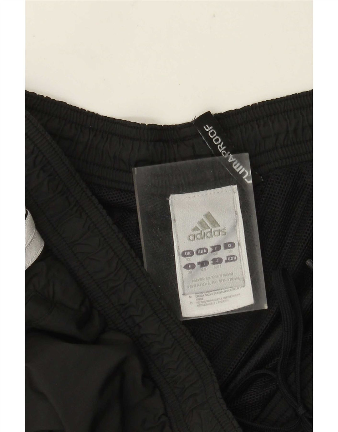 ADIDAS Damen Clima Proof Trainingshose UK 12 Mittelgraues Polyester