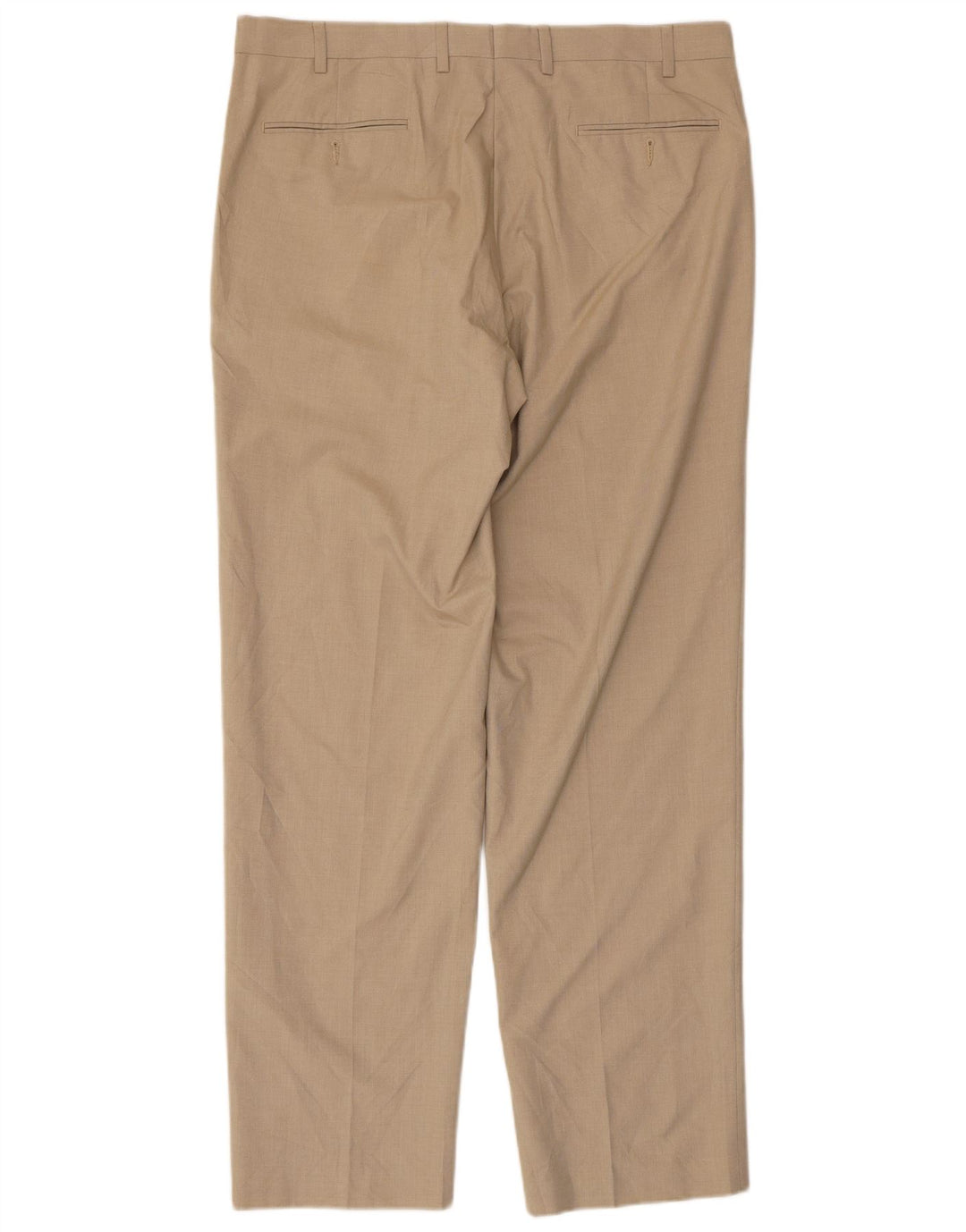 CHAPS Herren-Anzughose, gerade, W36, L32, Beige, Polyester