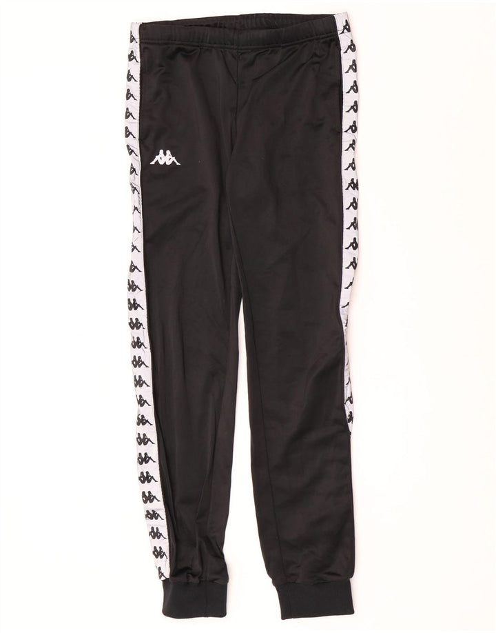 Kappa Herren Grafik-Trainingshose, Jogginghose, Größe S, Schwarz