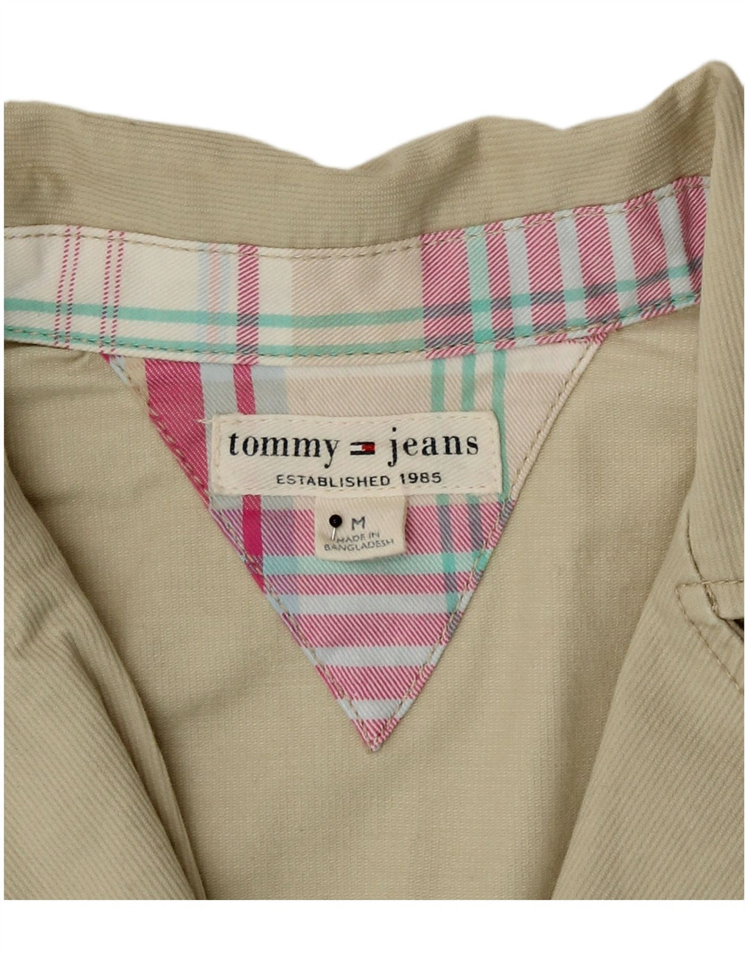 Tommy Hilfiger Damen-Blazer mit 2 Knöpfen, UK 12, mittelbeige Baumwolle