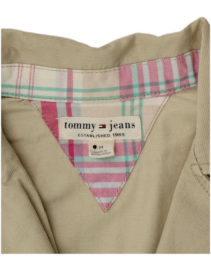 Tommy Hilfiger Damen-Blazer mit 2 Knöpfen, UK 12, mittelbeige Baumwolle