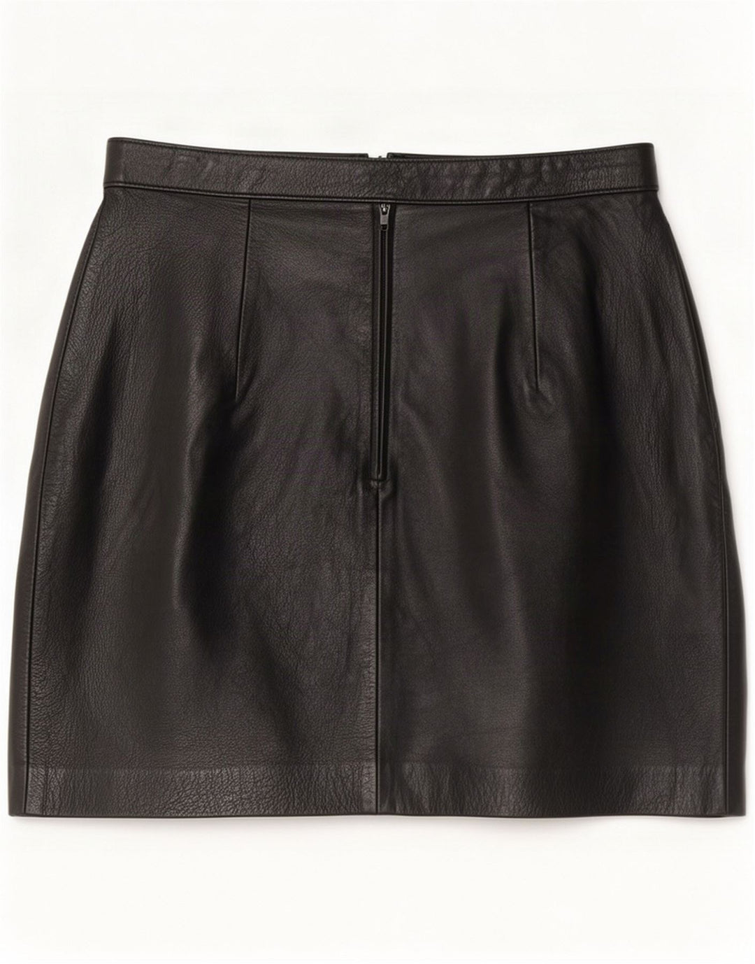 Vintage Damen Lederrock Medium W28 Schwarz