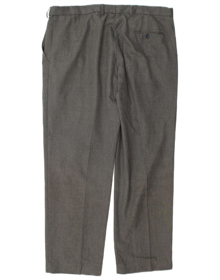 Marks & Spencer Herren-Anzughose in normaler Passform, W36 L29, grau, Polyester