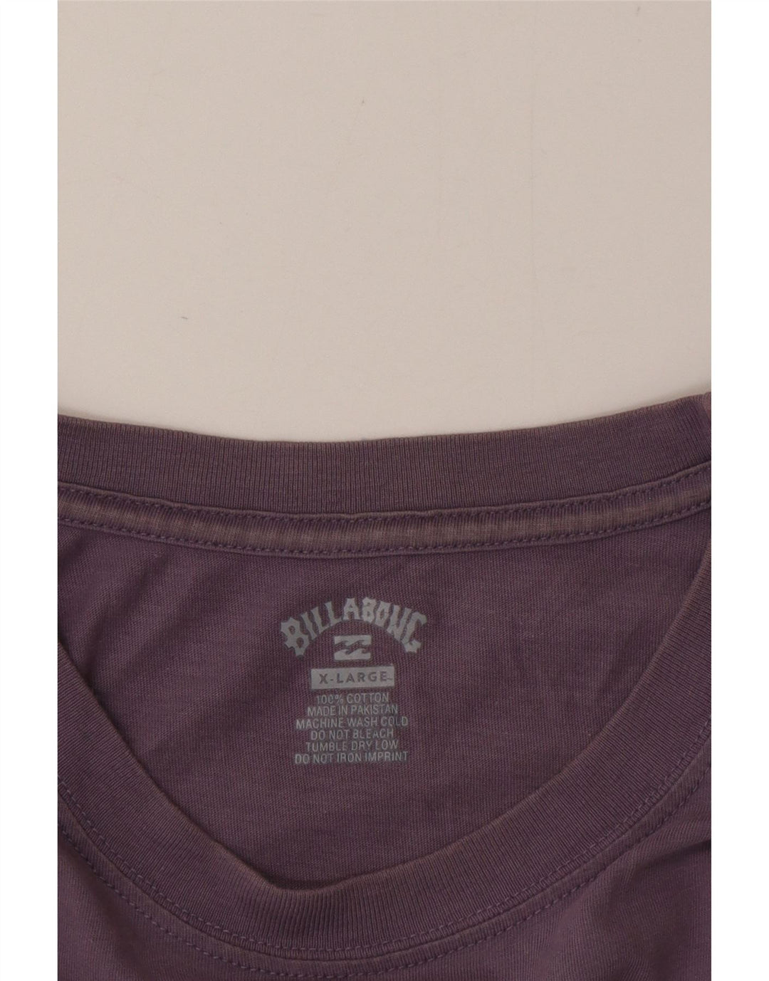 Billabong Herren Grafik T-Shirt Top XL Lila Baumwolle