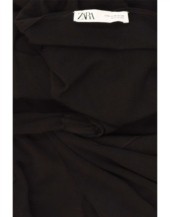 Zara Damen Overall mit 3/4-Ärmeln, UK 14, Mittelschwarz