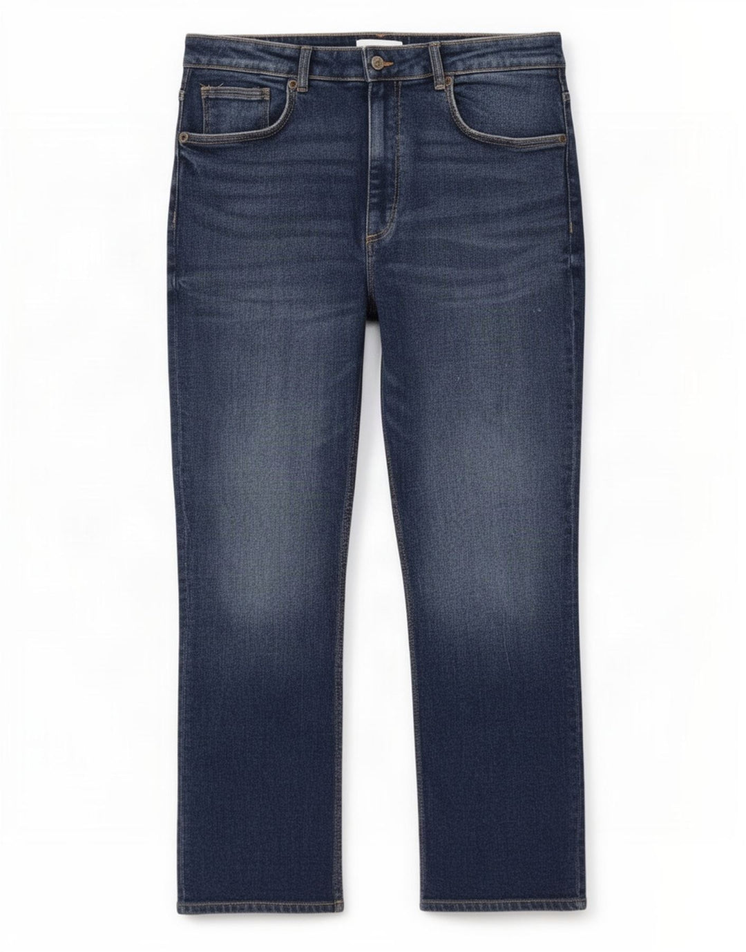 Zara Damen Straight Jeans EU 46 2XL W36 L26 Blau