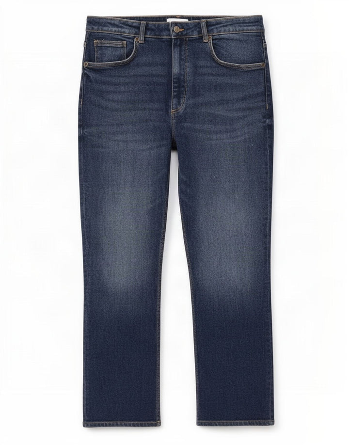 Zara Damen Straight Jeans EU 46 2XL W36 L26 Blau