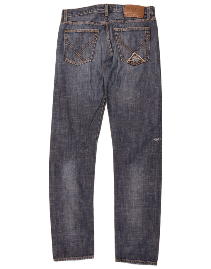 Roy Rogers Herren Straight Jeans W32 L35 Marineblau Baumwolle