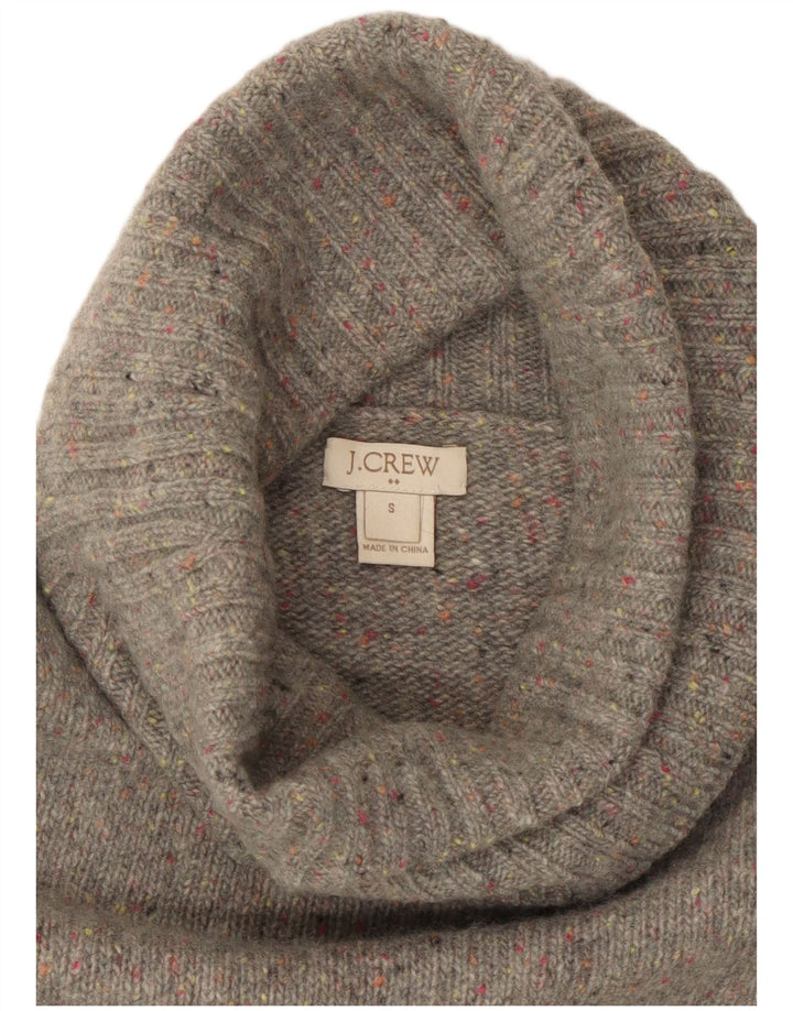 J. CREW Damen-Pullover mit Rollkragen, Gr. 10, Größe S, Grau meliert
