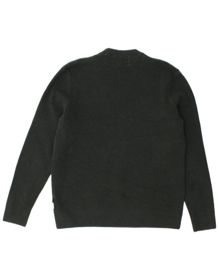 Marks & Spencer Damen-Pullover mit Rundhalsausschnitt, Gr. 14, Mittelgrün
