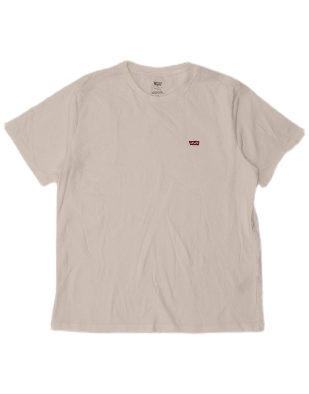 Levi's Herren Standard T-Shirt Top Large Weiß Baumwolle