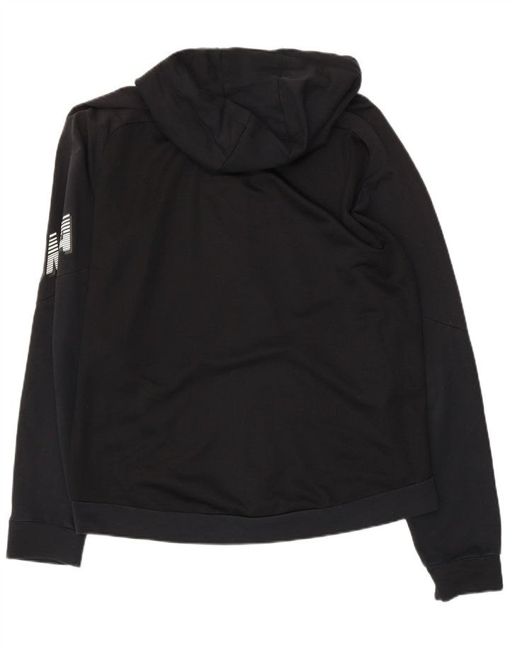 PUMA Mens Graphic Zip Hoodie Sweater Medium Black