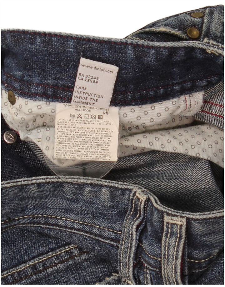 Diesel Herren Straight Jeans W29 L32 Blaue Baumwolle