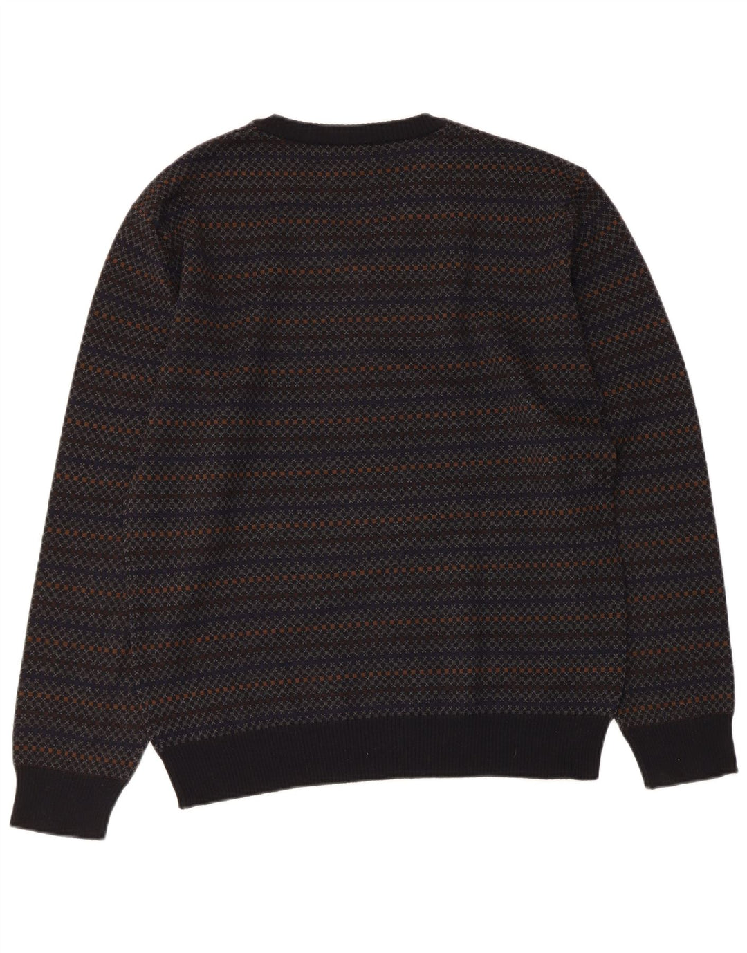 THOMAS LLOYD Herren-Pullover mit V-Ausschnitt, Größe 48, mittelmarineblau gestreift