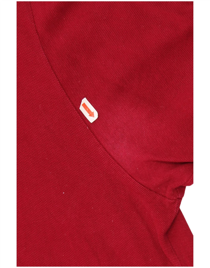 LACOSTE Mens Polo Shirt Size 6 XL Red Cotton