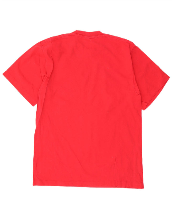 Champion Herren Grafik-T-Shirt-Oberteil Mittelrot