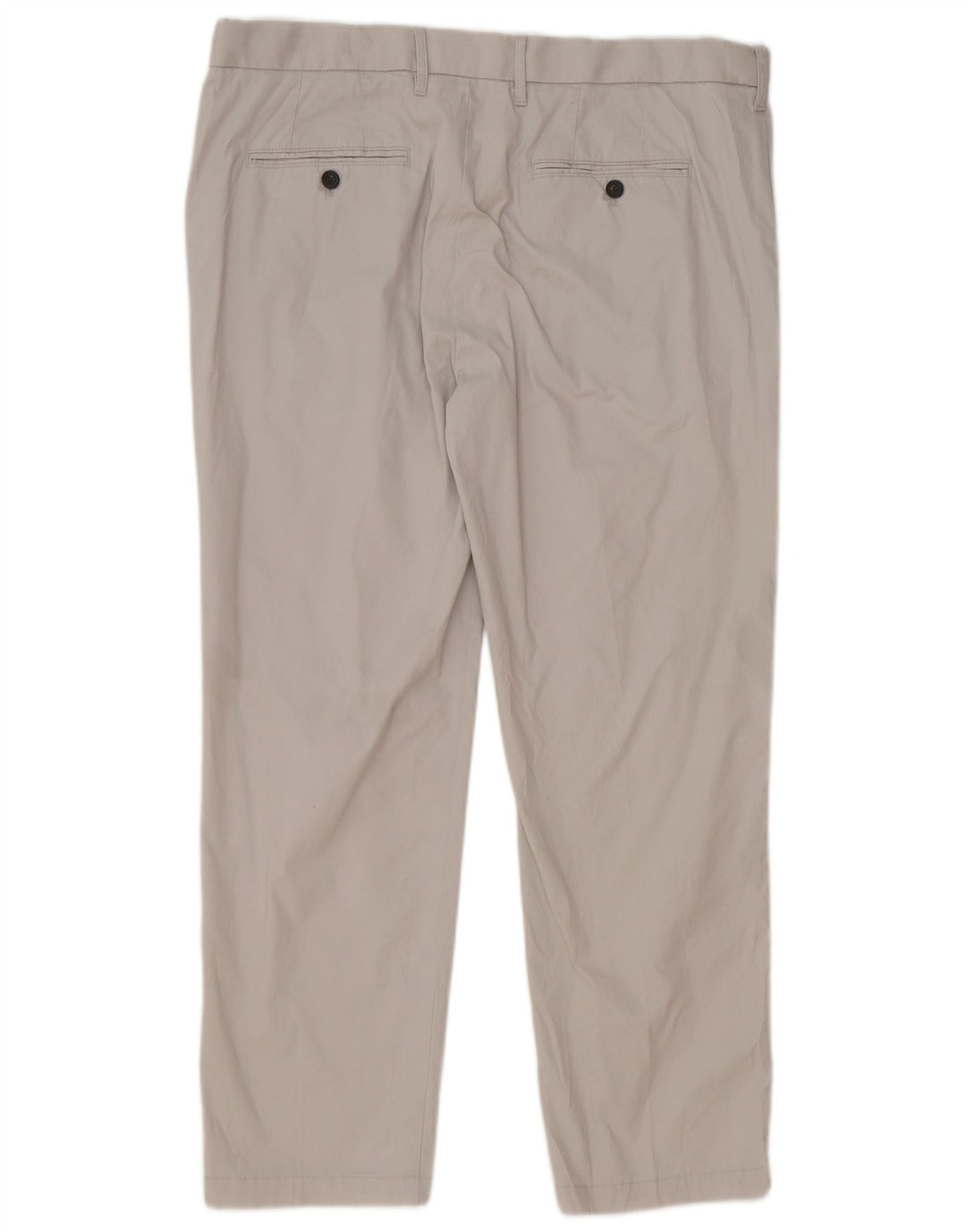 Marks & Spencer Herren-Chinohose mit normaler Passform, W38 L29, graue Baumwolle