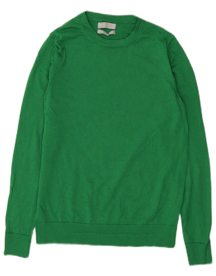 Marks & Spencer Damen-Pullover mit U-Boot-Ausschnitt, Gr. 12, Mittelgrün