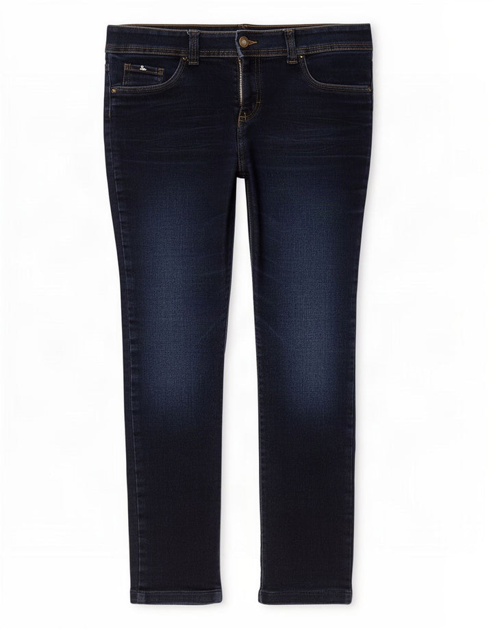 Lee Damen Slim Jeans US 9 Medium W30 L26 Marineblau Baumwolle
