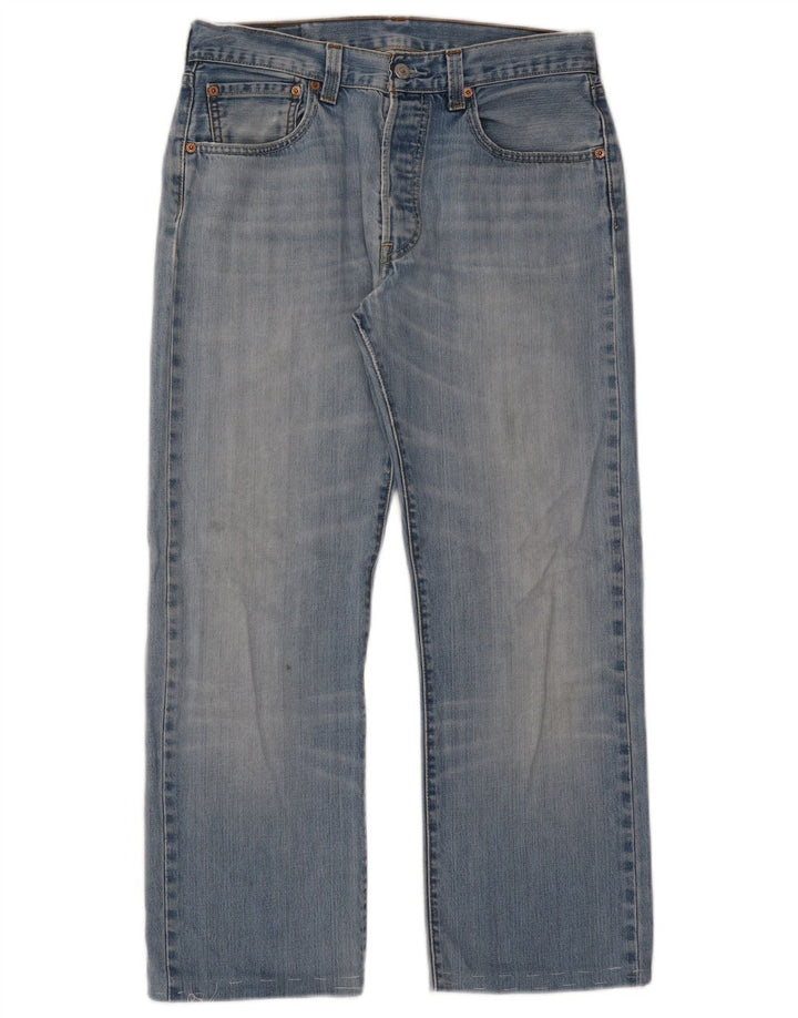 Levi's Herren 501 Straight Jeans W31 L27 Blaue Baumwolle
