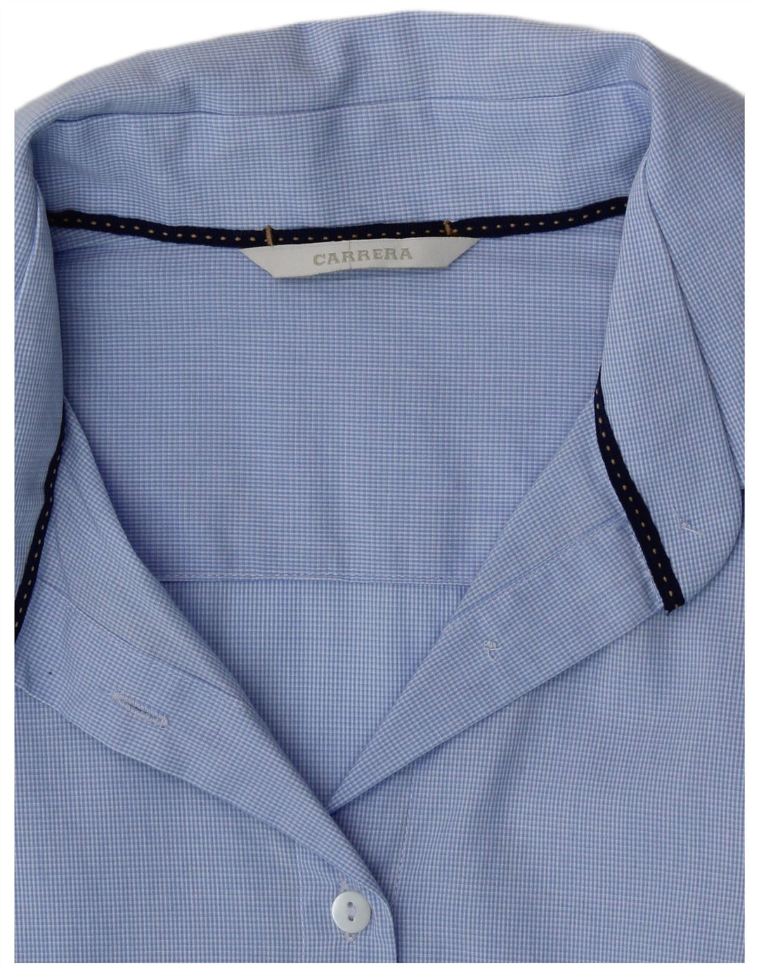Carrera Damen Hemd UK 12 Mittelblau kariert