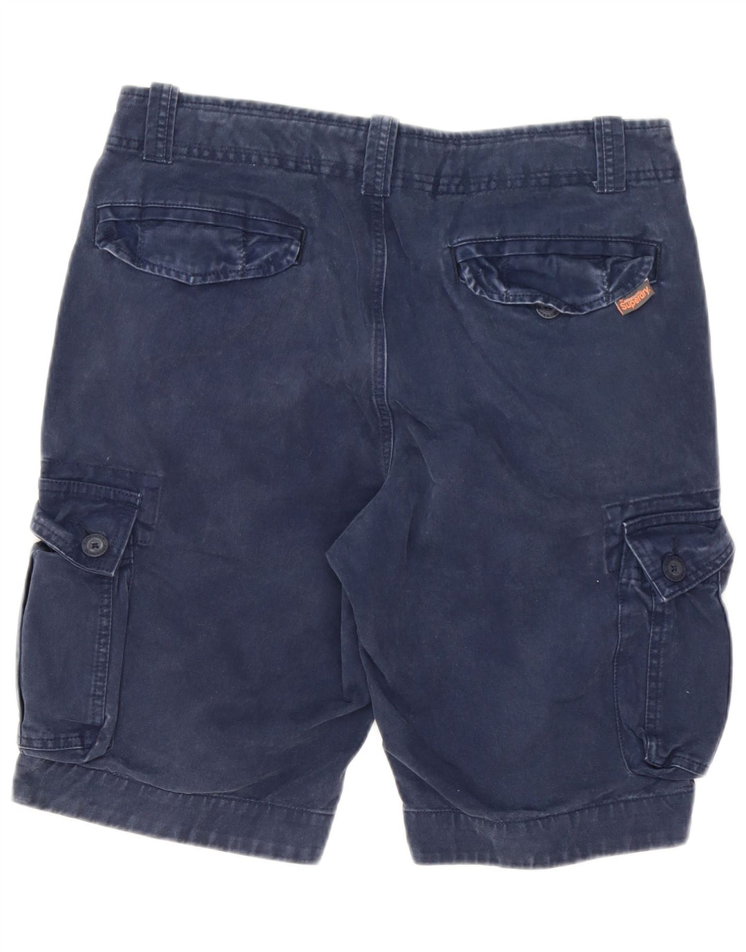 Superdry Herren Cargo-Shorts, Größe L, W34, Marineblau, Baumwolle