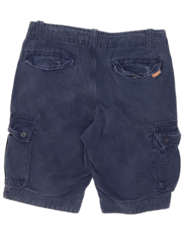 Superdry Herren Cargo-Shorts, Größe L, W34, Marineblau, Baumwolle