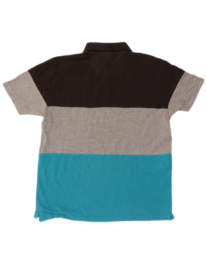 Pierre Cardin Herren-Poloshirt mit Grafik, groß, mehrfarbig, Farbblock