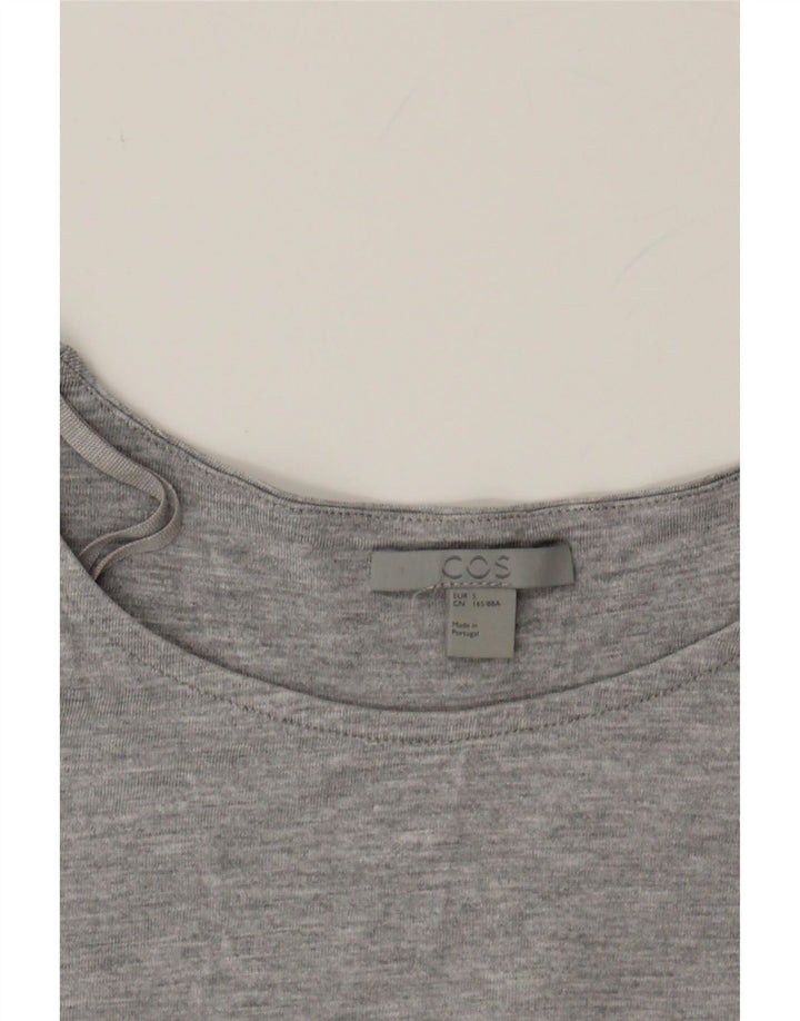 COS Womens Tunic Top UK 10 Small Grey Lyocell Vintage Cos and Second-Hand Cos from Messina Hembry 