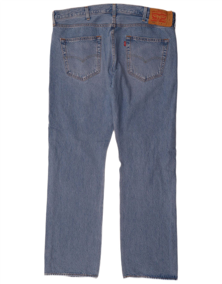 Levi's Herren 501 Distressed Straight Jeans W38 L32 Blaue Baumwolle