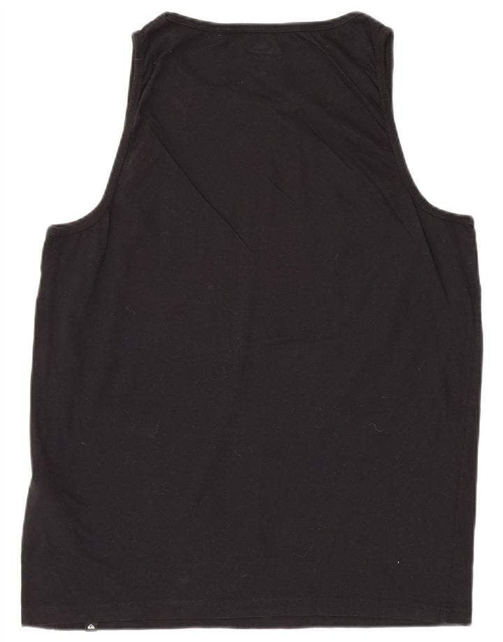 Quiksilver Mens Graphic Vest Top Large Schwarz Baumwolle