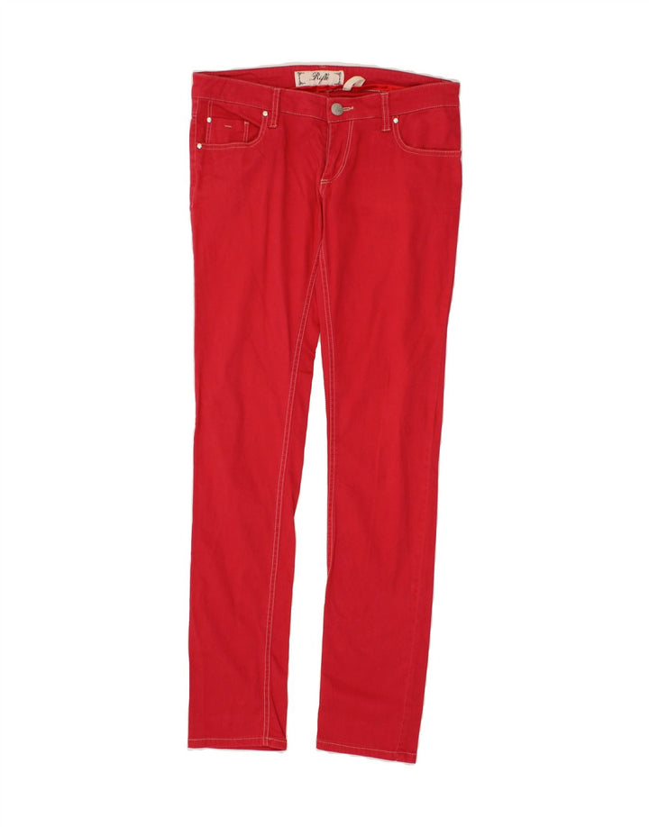 RIFLE Womens Slim Jeans W30 L32 Red Cotton Vintage Rifle and Second-Hand Rifle from Messina Hembry 