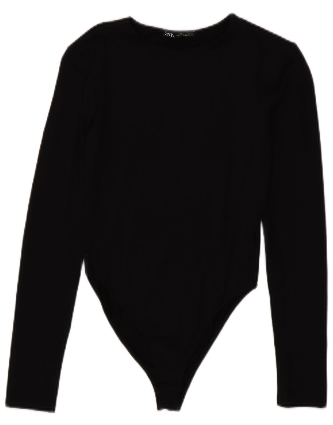 Langärmliger Damen-Body von Zara, Größe S, Größe S, Schwarz, Polyamid